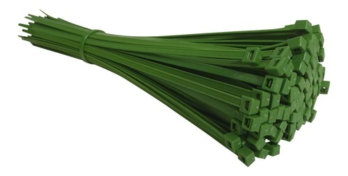 Green cable ties - green, nylon