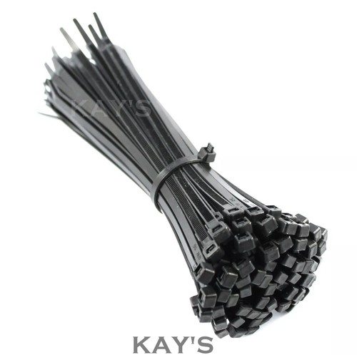 Black cable ties - cable, nylon