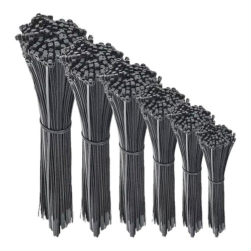 Black cable ties zip wraps - cable, /