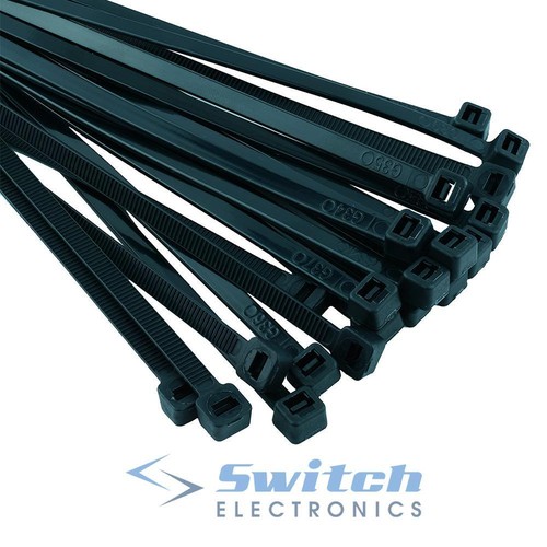 Black nylon cable - nylon, ties