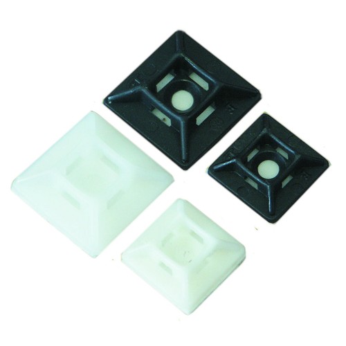 Cable tie base mounts self - tie,