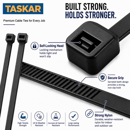 Black cable ties - ties, duty