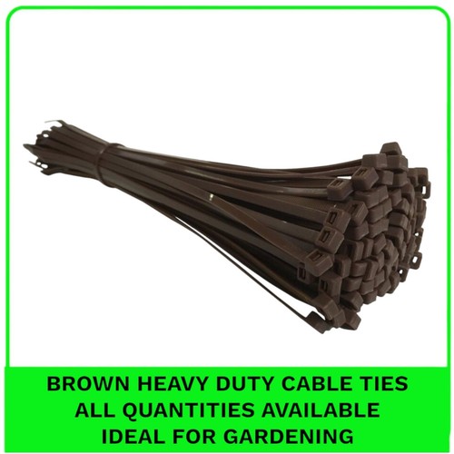 Brown cable ties small - brown,