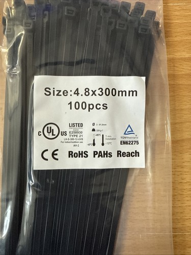 Black cable ties - ties,