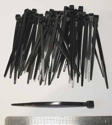 Mini cable ties black 50 - mini,