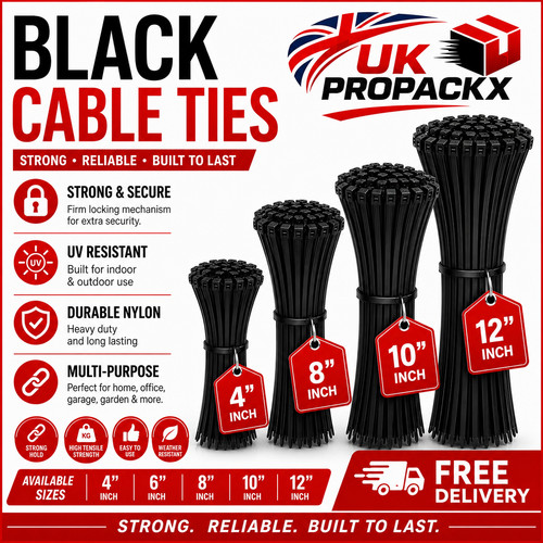 Black cable ties zip - ties,