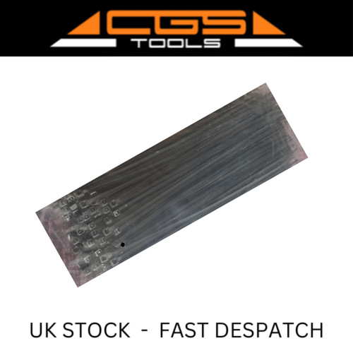 200 5mm black cable ties - 200,