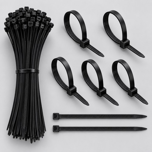 Black cable ties - ties,