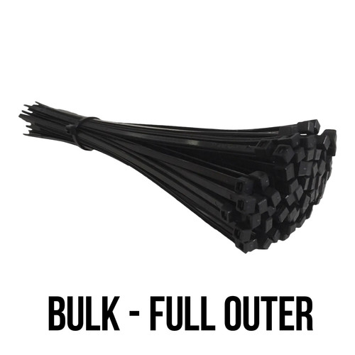 Black cable ties 300mm - 300mm, 4.8mm