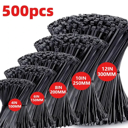 500 pack cable - ties, black
