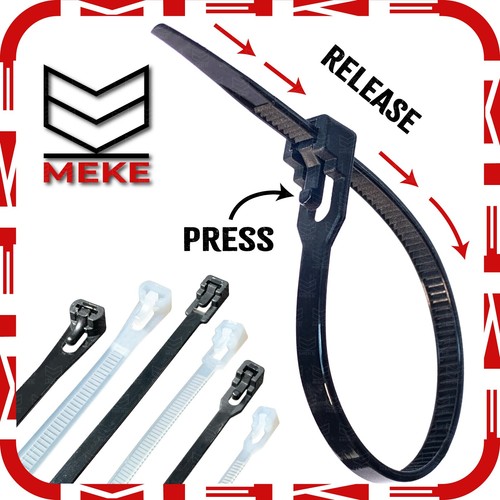 Releasable reusable cable ties - reusable,