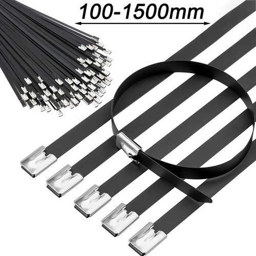 Black stainless steel cable - black,