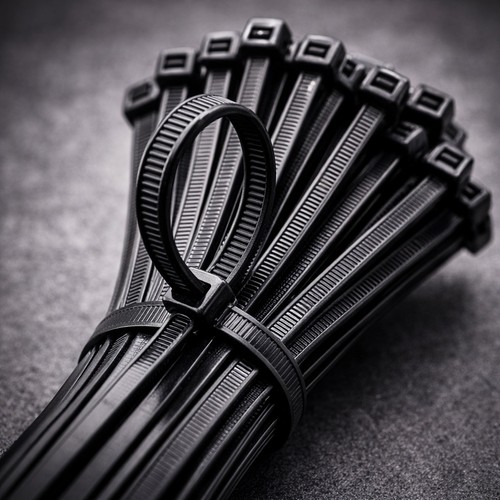 Black cable ties - black, tie