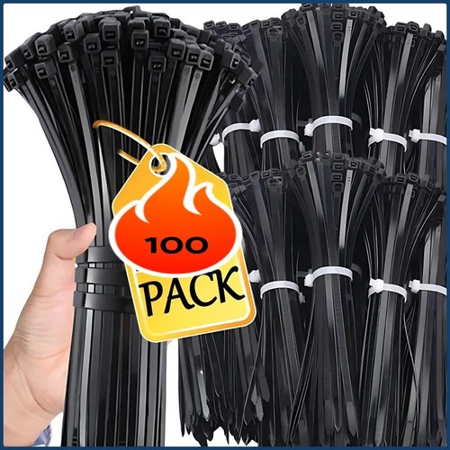 500 black cable ties - cable, zip