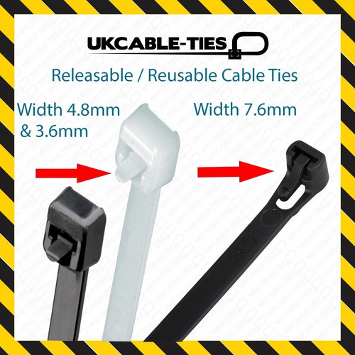Releasable cable ties - cable,
