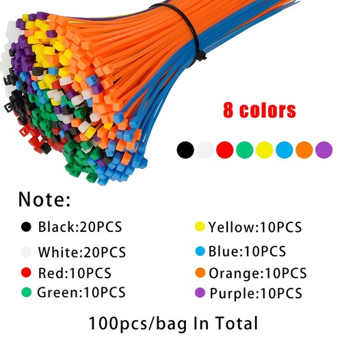 100pcs cable ties 200mm - 100pcs,