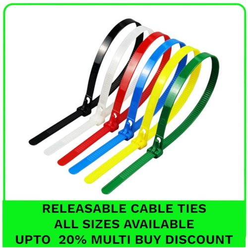 Releasable cable ties reusable - cable,