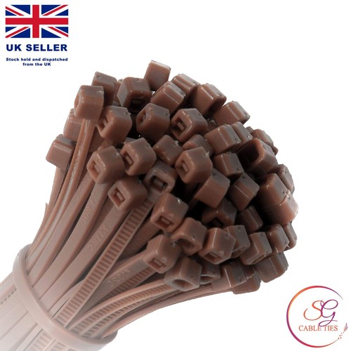 Brown cable ties small - brown, ties,