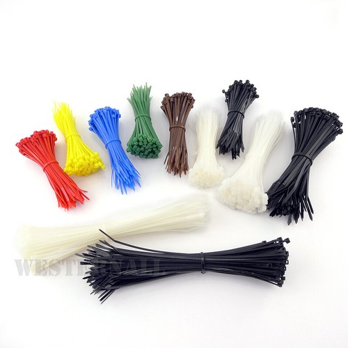 Black white cable ties zip - black,